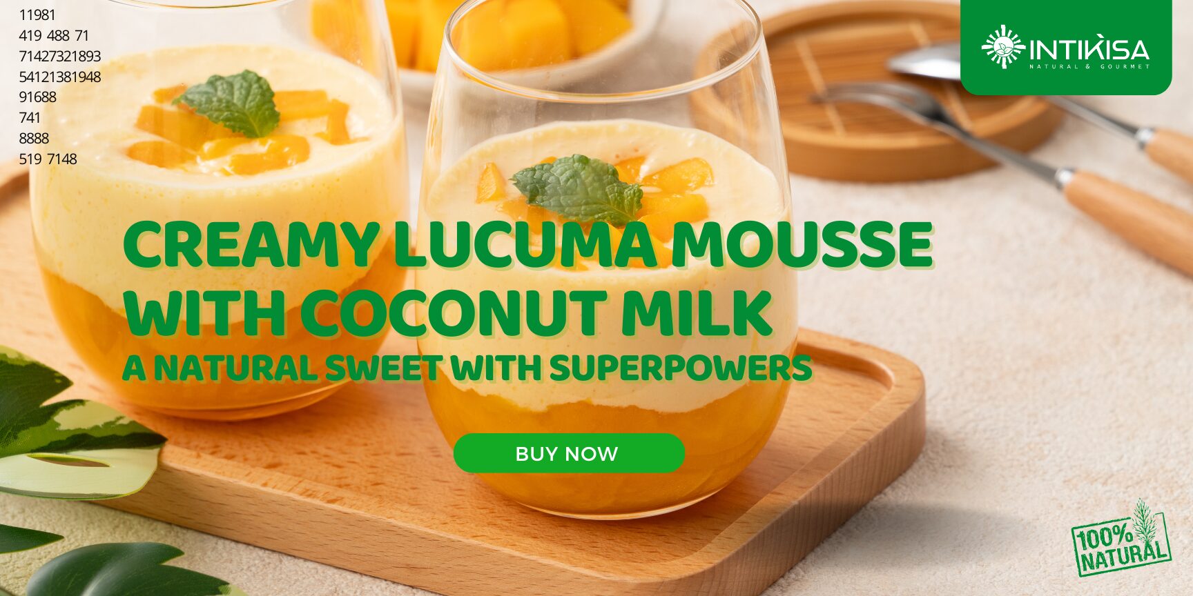 Creamy Lucuma Mousse with Coconut Milk – A Natural Sweet Treat with Superpowers