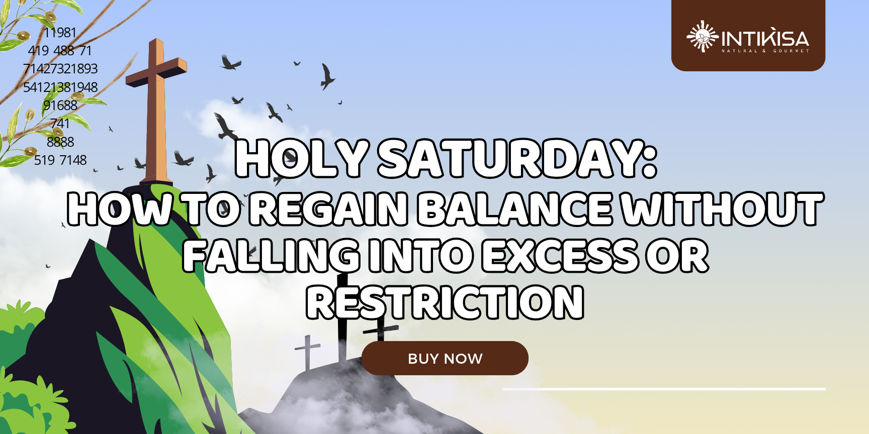 Holy Saturday How to regain balance without falling into excess or restriction Holy Saturday How to regain balance without falling into excess or restriction